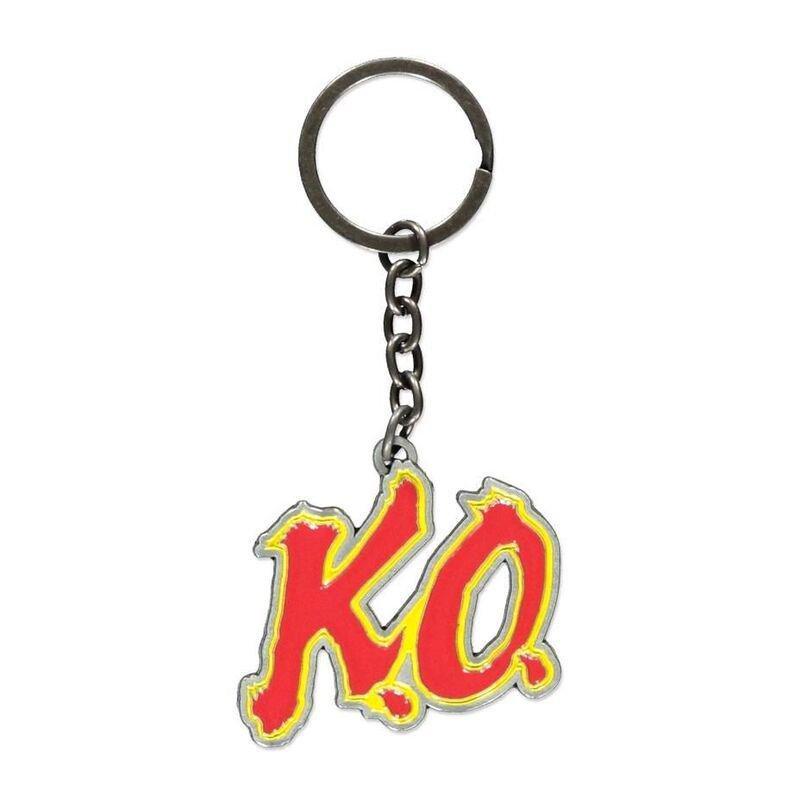 Difuzed Street Fighter Ko Metal Keychain - Silver, , large image number 0
