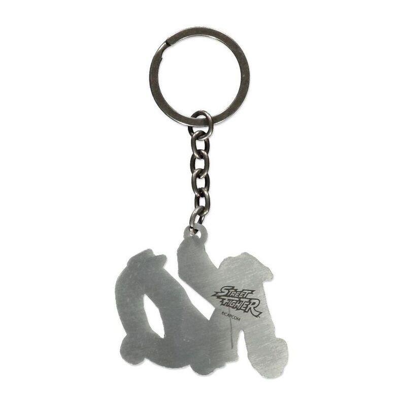 Difuzed Street Fighter Ko Metal Keychain - Silver, , large image number 1