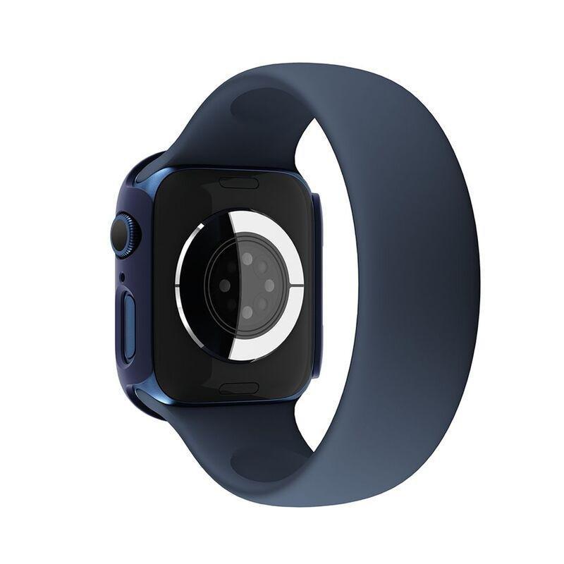 AmazingThing Marsix Bumper Case with Glass Screen Protector Blue for Apple Watch Series 7 41mm, , large image number 2