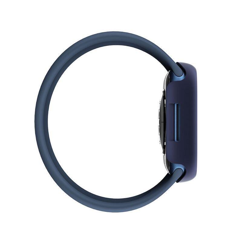 AmazingThing Marsix Bumper Case with Glass Screen Protector Blue for Apple Watch Series 7 41mm, , large image number 3