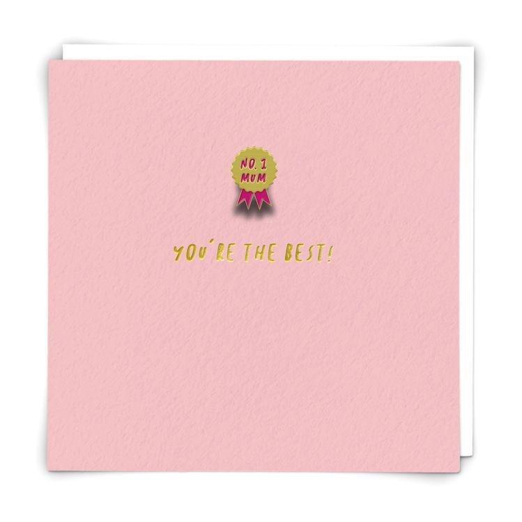 Redback Cards No.1 Mum Mother's Day Greeting Card (140 x 140mm), , medium