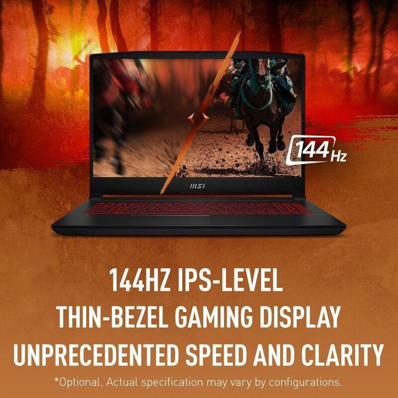 MSI GF66 Gaming Laptop intel core i7-12700H/16GB/512GB SSD/NVIDIA GeForce RTX 3050 Ti 4GB/15.6-inch FHD/144Hz/Windows 11 Home/Black, , large image number 2