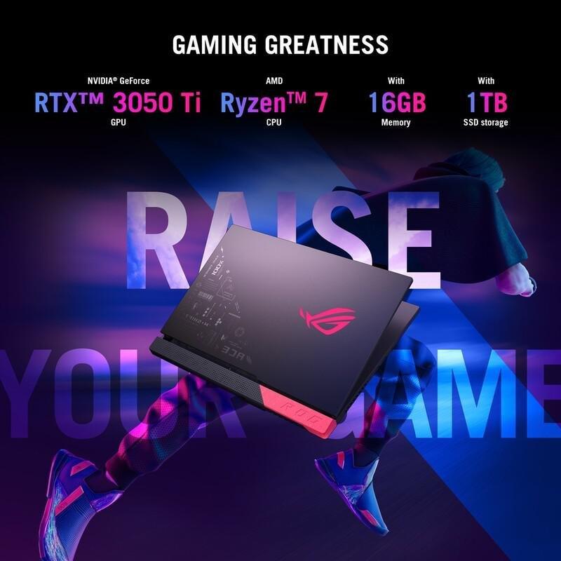 ASUS ROG Strix G15 G513IE-HN006W Gaming Laptop/AMD Ryzen R7-4800H/16GB RAM/1TB SSD/NVIDIA GeForce RTX 3050TI 4GB/15.6 Inch FHD (1920x1080) 144Hz/Wi..., , large image number 3
