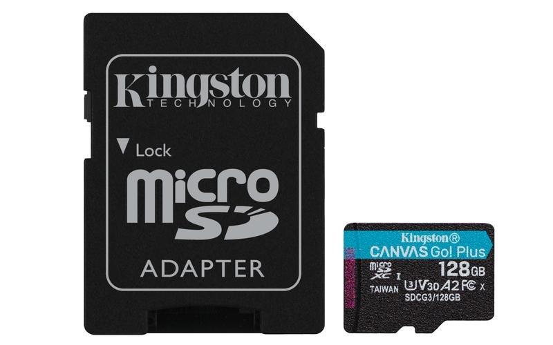 Kingston Canvas Go+ 170R Class 10 4K microSD Card - 128GB, , large image number 0