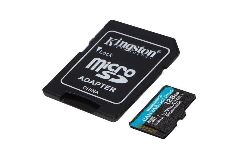 Kingston Canvas Go+ 170R Class 10 4K microSD Card - 128GB, , large image number 1