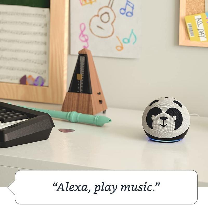 Amazon Echo Dot Kids (4th Gen) Smart Speaker Designed for Children with Parental Controls - Panda, , large image number 1