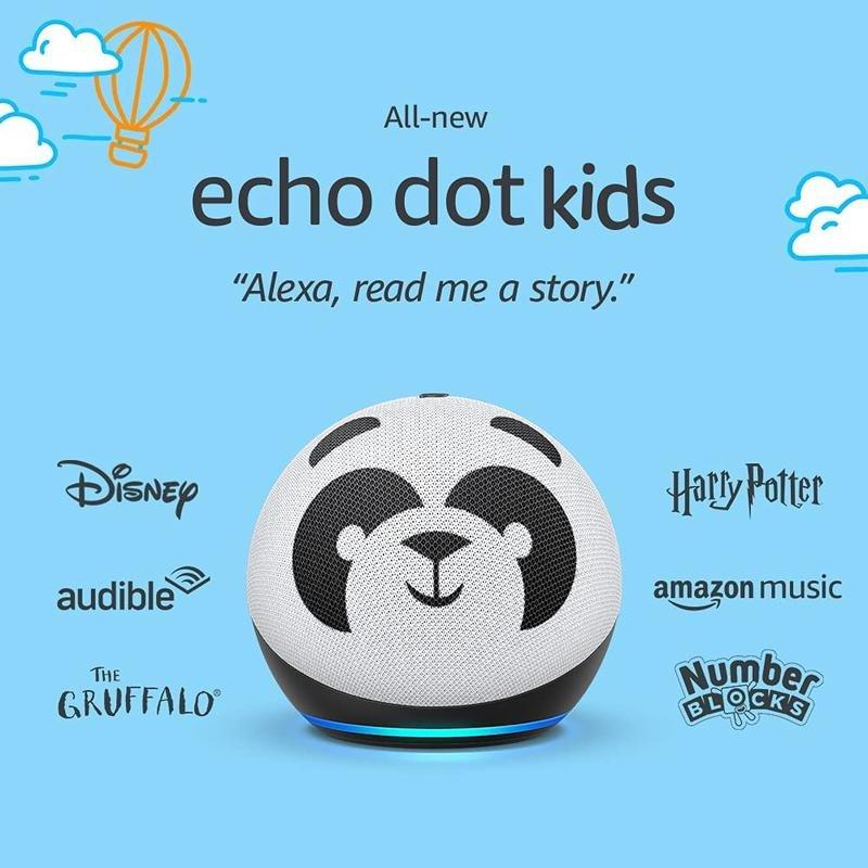 Amazon Echo Dot Kids (4th Gen) Smart Speaker Designed for Children with Parental Controls - Panda, , large image number 3