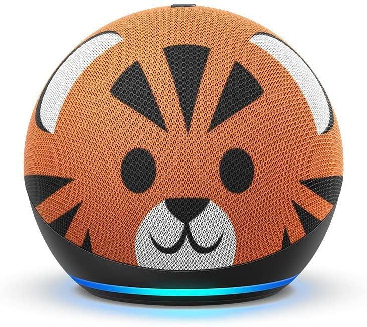 Amazon Echo Dot Kids (4th Gen) Smart Speaker - Tiger, , large image number 0
