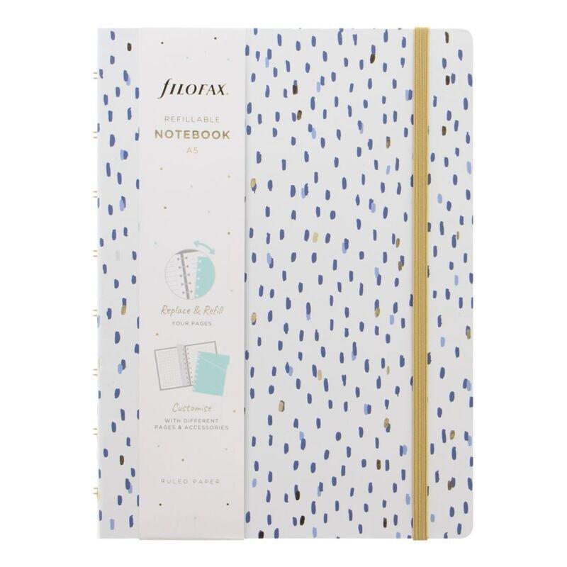 Filofax Refillable Notebook A5 Ruled Indigo Rain, , large image number 2