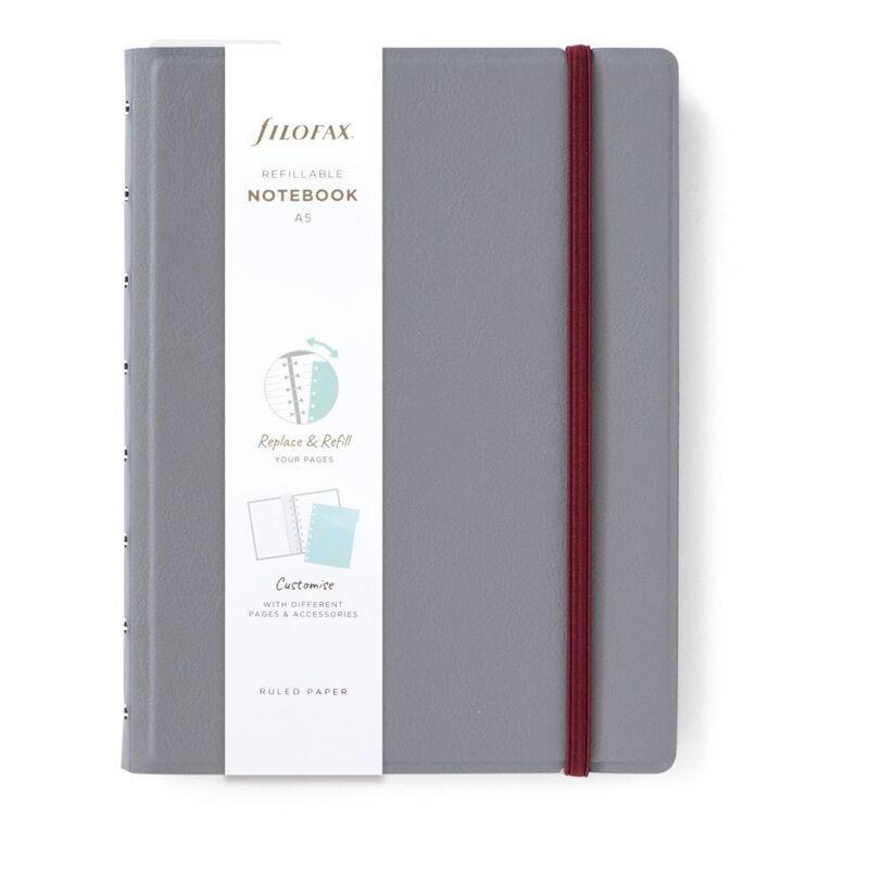 Filofax Refillable Notebook A5 Ruled Graphite, , large image number 1