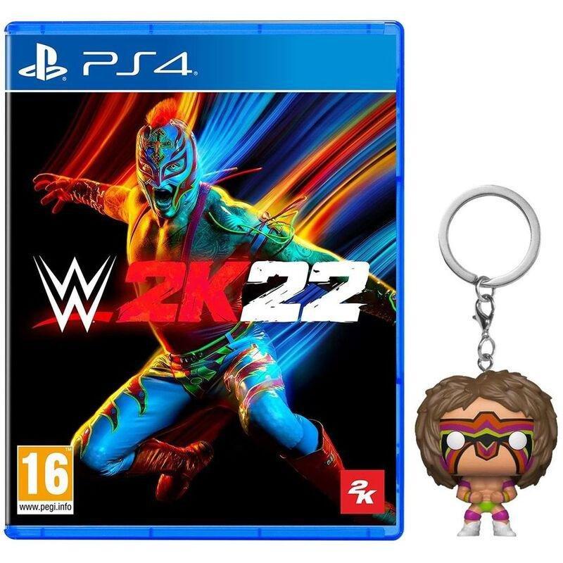 WWE 2K22 - PS4 (PEGI) + Funko Pop! WWE Ultimate Warrior Keychain, , large image number 0
