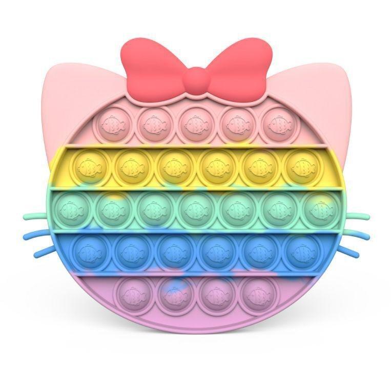 Squizz Toys Pop The Bubble Popping Toy - Kitty Rainbow, , large image number 0