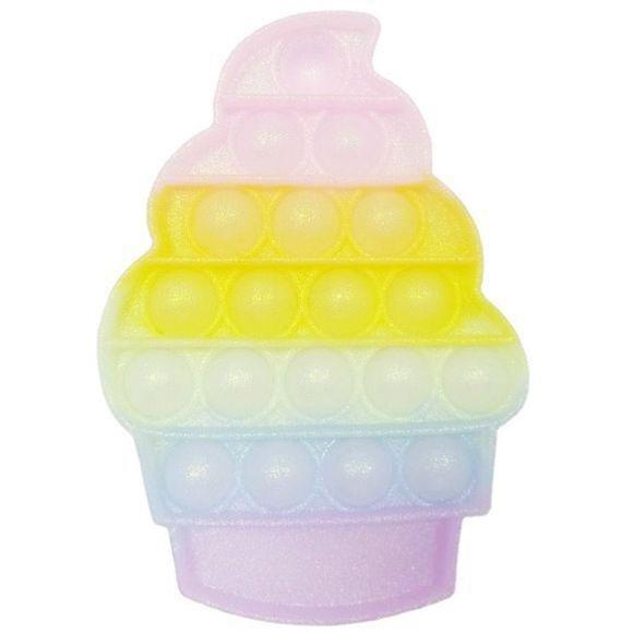 Squizz Toys Pop The Bubble Popping Toy - Icecream Rainbow Glitter, , large image number 0