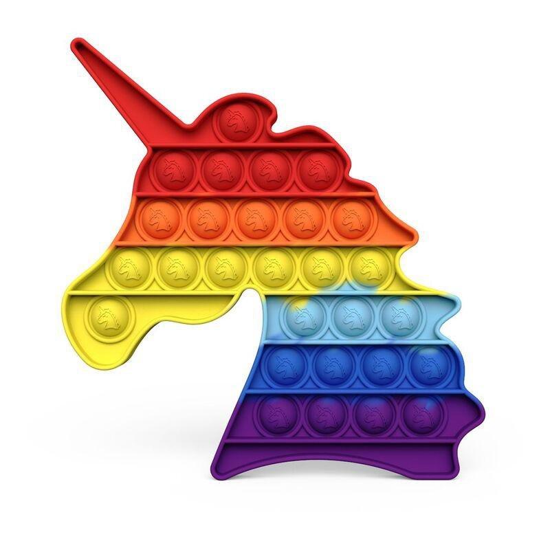 Squizz Toys Pop The Bubble Popping Toy - Unicorn Rainbow, , large image number 0