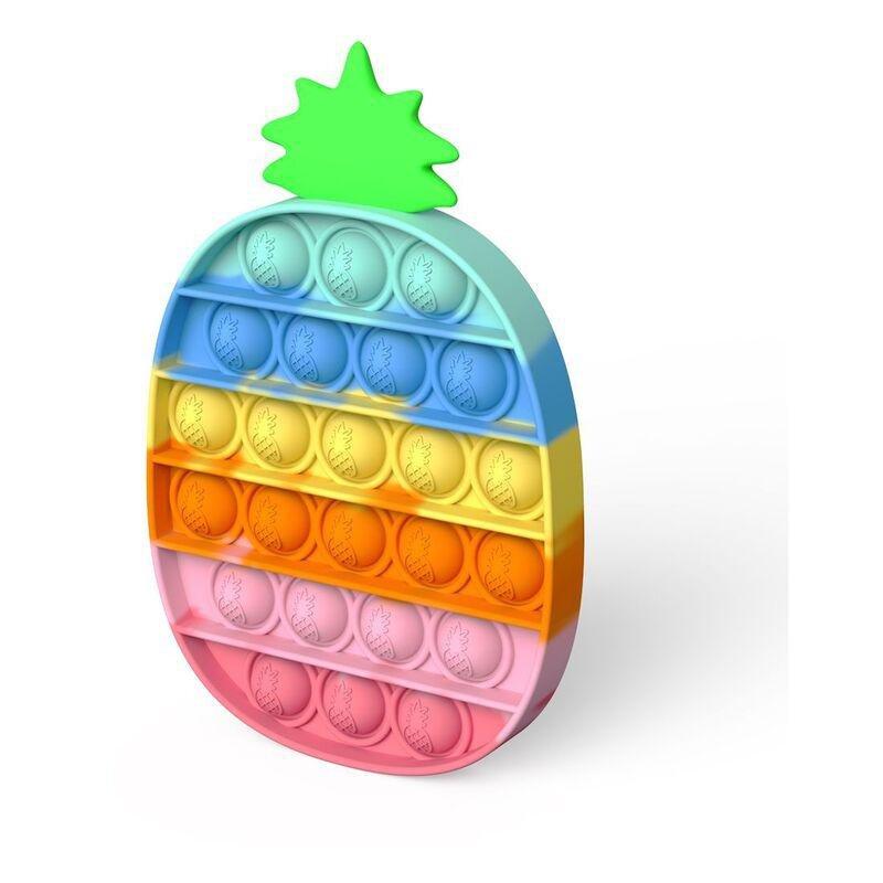 Squizz Toys Pop The Bubble Popping Toy - Pineapple Rainbow, , large image number 0