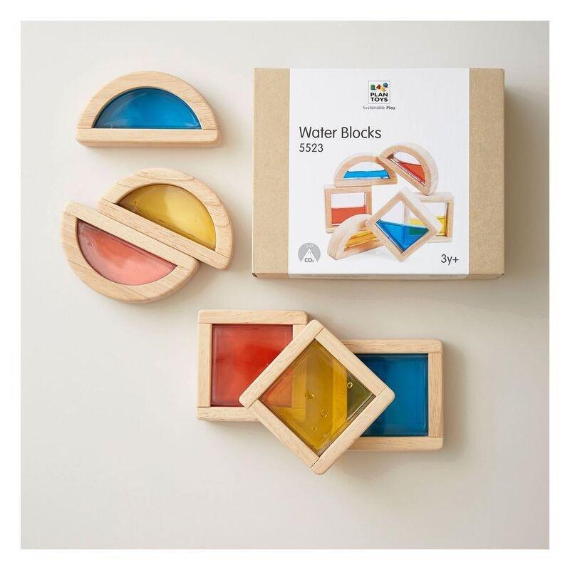 Plan Toys Water Blocks Wooden Set, , large image number 1