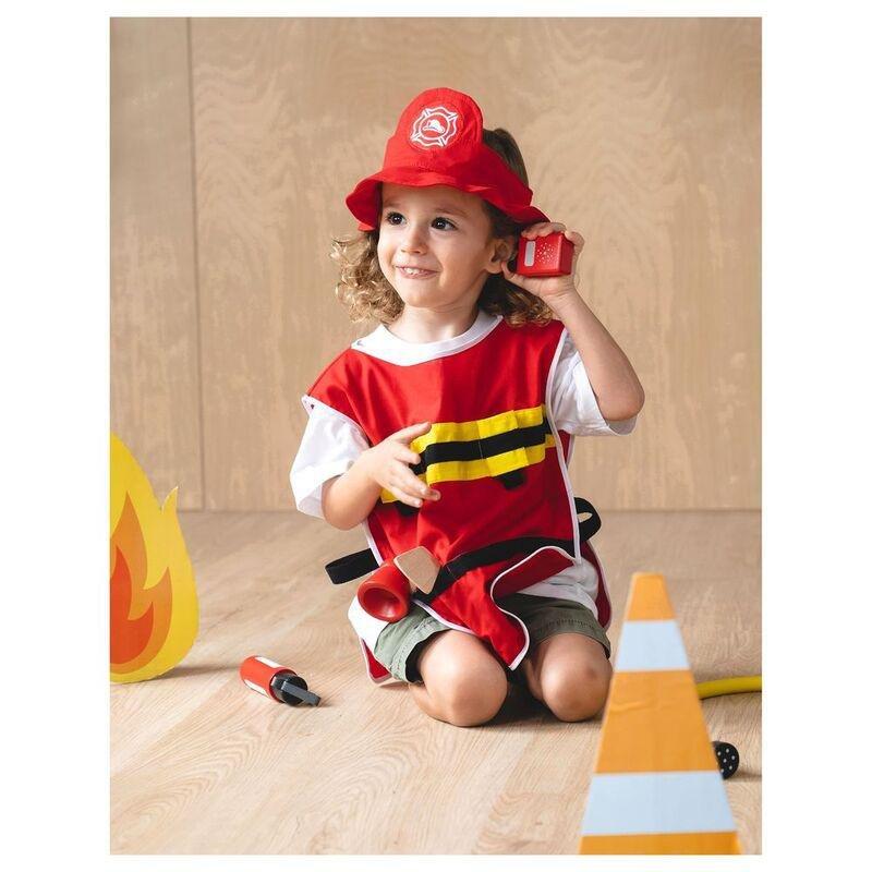 Plan Toys Fire Fighter Wooden Play Set, , large image number 1
