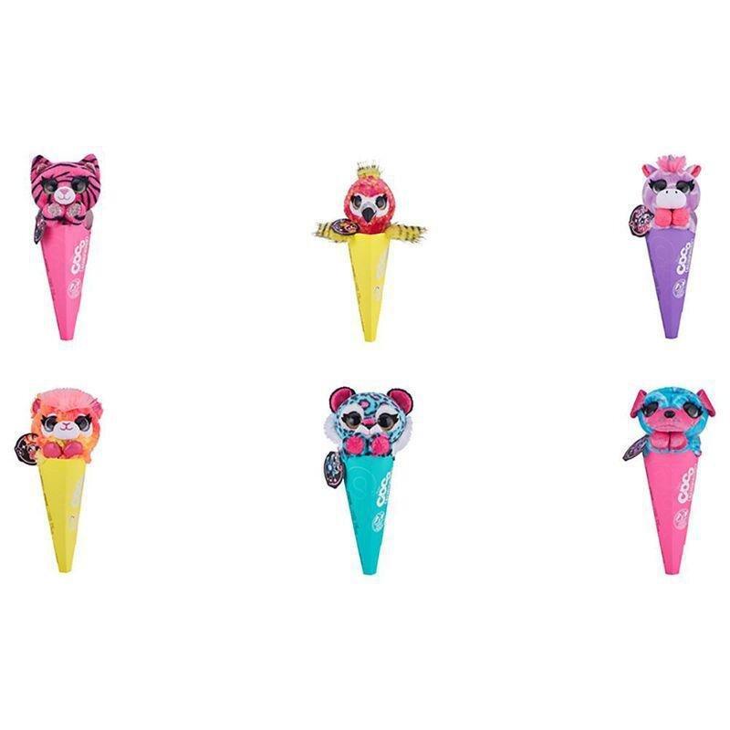 Coco Surprise Cones Neon Plush Toys (Assortment - Includes 1), , large image number 0