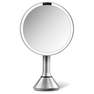 SIMPLEHUMAN - Simplehuman Round Sensor Mirror with Touch Control 20cm - Brushed Stainless Steel