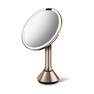 SIMPLEHUMAN - Simplehuman Round Sensor Mirror with Touch Control 20cm - Rose Gold