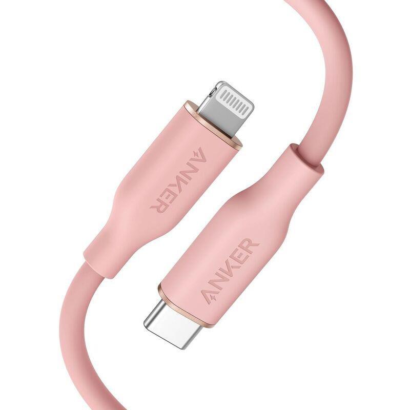 Anker Powerline III Flow USB-C to Lightning Cable 3ft - Pink, , large image number 0