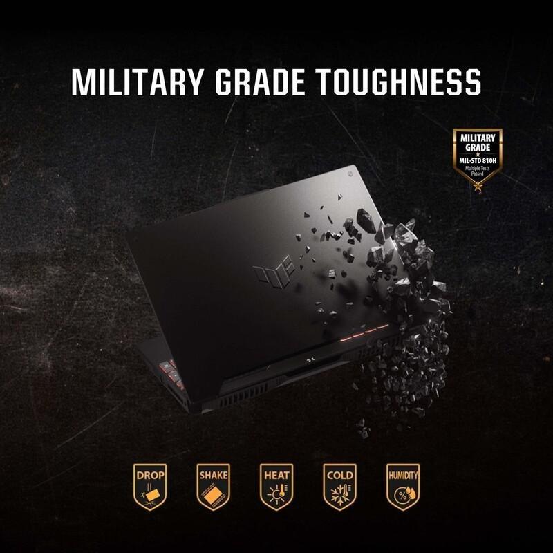 ASUS TUF Gaming A17 FA707RM-HX027W Gaming Laptop/AMD Ryzen R7-6800H/16GB RAM/1TB SSD/NVIDIA GeForce RTX 3060 6GB/17.3 Inch FHD (1920x1080) 144Hz/Wi..., , large image number 7