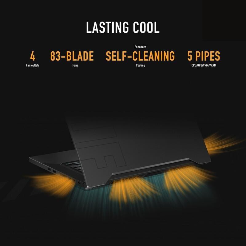 ASUS TUF Dash F15 FX516PC-HN558W Gaming Laptop/Intel Core i5-11300H/8GB RAM/512GB SSD/NVIDIA GeForce RTX 3050 4GB/15.6 Inch FHD (1920x1080) 144Hz/W..., , large image number 3