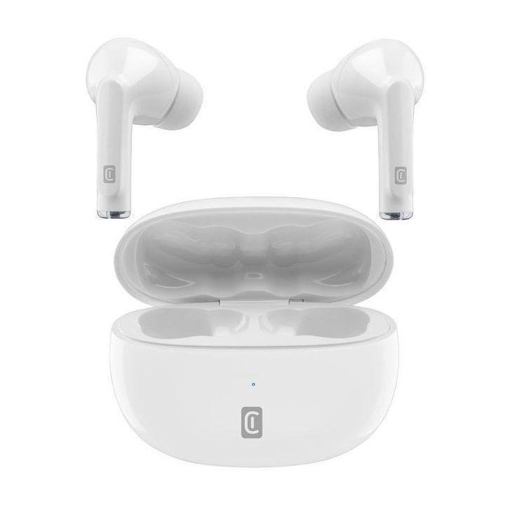 Cellularline Flick True Wireless Earphones - White, , large image number 0