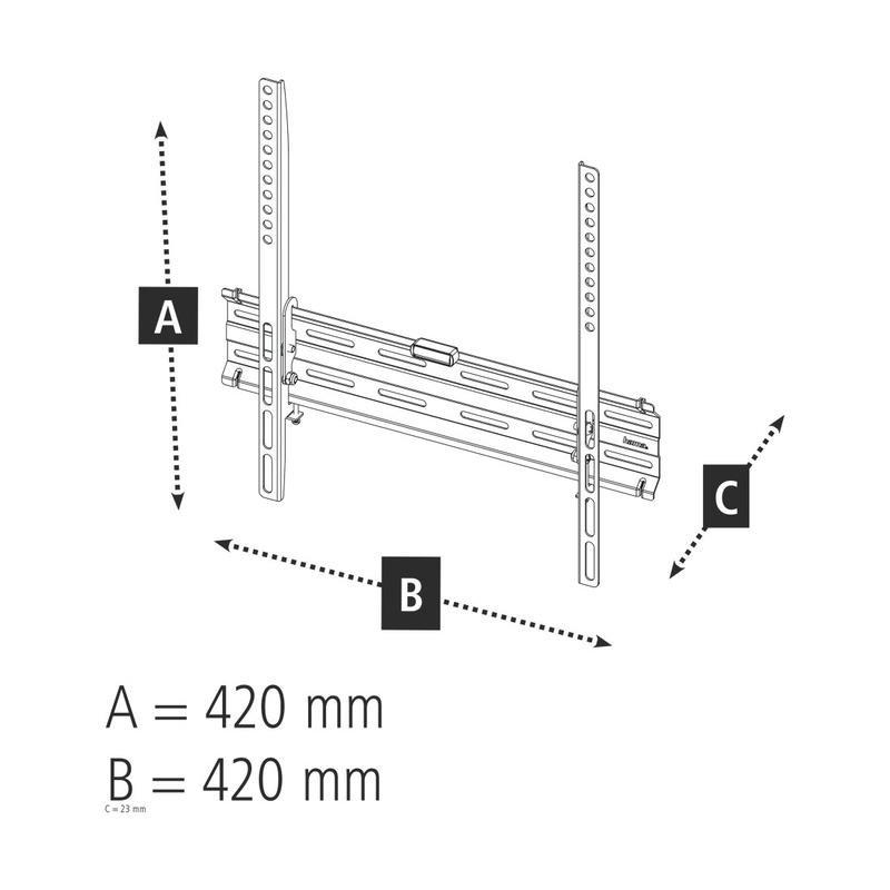Hama FIX TV Wall Bracket 1 Star 65-Inch Black, , large image number 3