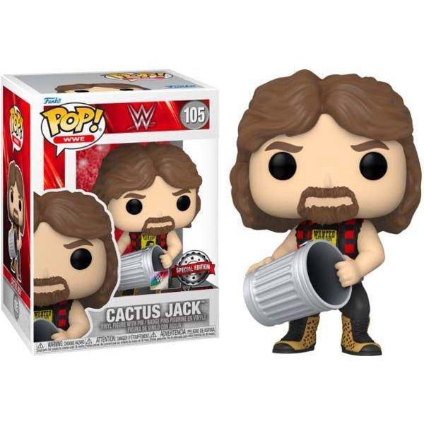 Funko Pop & Pin WWE Cactus Jack with Trash Can Vinyl Figure, , large image number 0