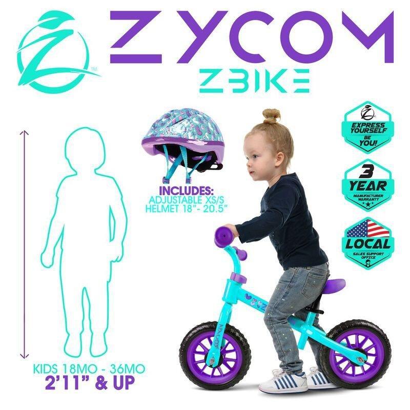 Zycom Light-Up Zbike & Helmet Teal/Purple Combo, , large image number 3