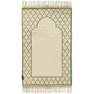 KHAMSA - Khamsa Max Plus Oranic Cotton Prayer Mat with Foam Insert for Adults (65 x 110 cm) - Green