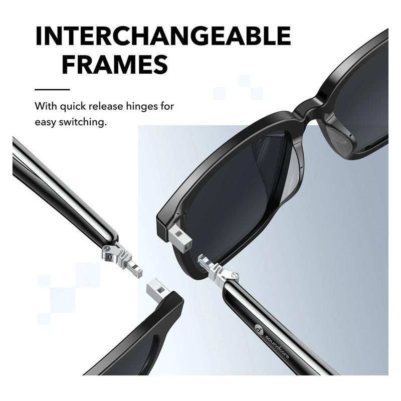 Soundcore Frames Landmark Audio Glasses - Black, , large image number 2