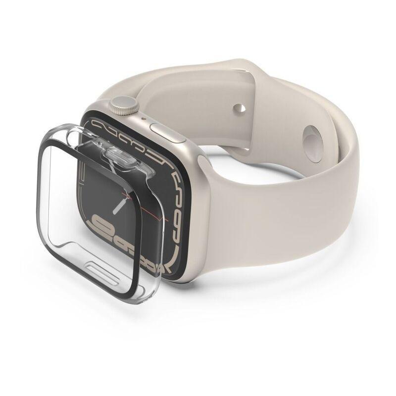 Belkin SCREENFORCE TemperedCurve 2-in-1 Treated Screen Protector + Bumper for Apple Watch Series 7 45mm, , large image number 1
