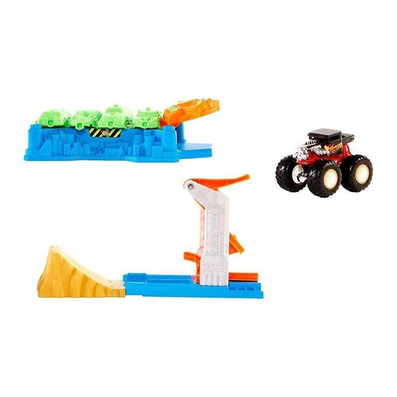 Hot Wheels Monster Trucks Launch And Bash Playset Gvk08, , large image number 5