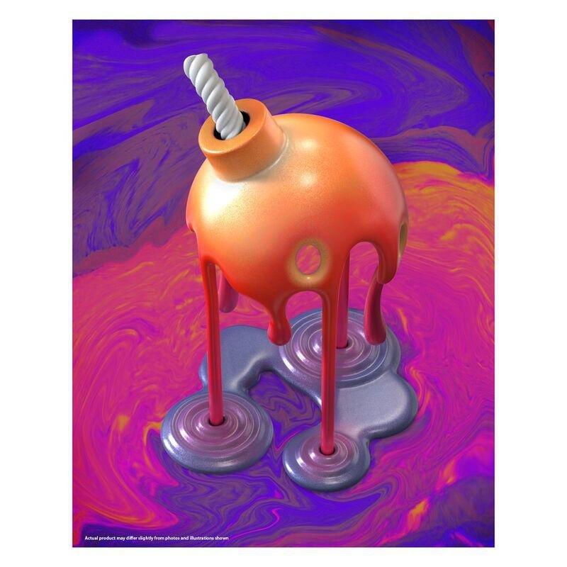 Mighty Jaxx Melting Bomb By Jason Freeny Infrared Edition Collectible 8-Inch Statue, , large image number 1