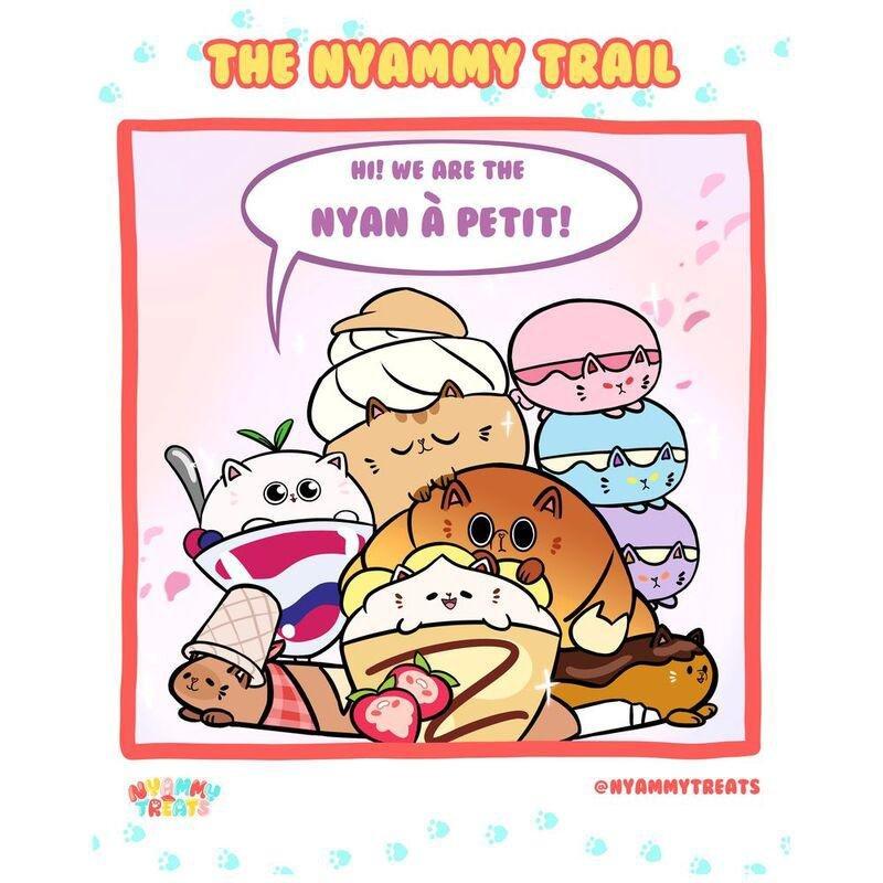 Mighty Jaxx Nyan À Petit By Nyammy Treats Blind Box Collectible 4-Inch Statue (Assortment - Includes 1), , large image number 1