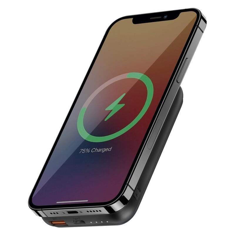 Energea MagPac 10000mAh Magnetic Fast Wireless USB-C PD 20W Power Bank - Gunmetal, , large image number 3