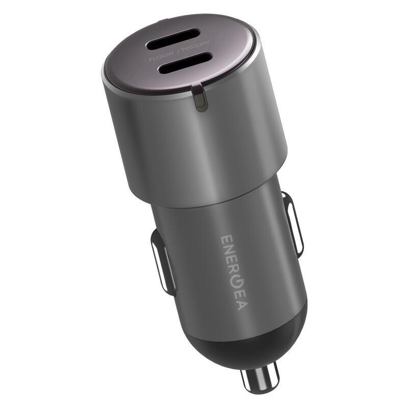 Energea Alu Drive D60 2 USB-C PD/PPS Aluminium 66W Car Charger - Gunmetal, , large image number 0