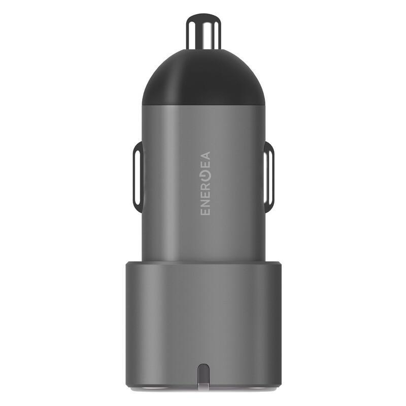 Energea Alu Drive D60 2 USB-C PD/PPS Aluminium 66W Car Charger - Gunmetal, , large image number 1