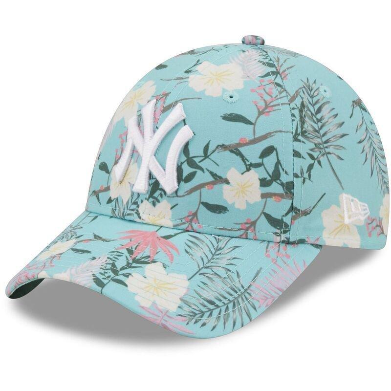 New Era 9Forty MLB New York Yankees Floral Women's Cap - Turquoise (One Size), , large image number 0