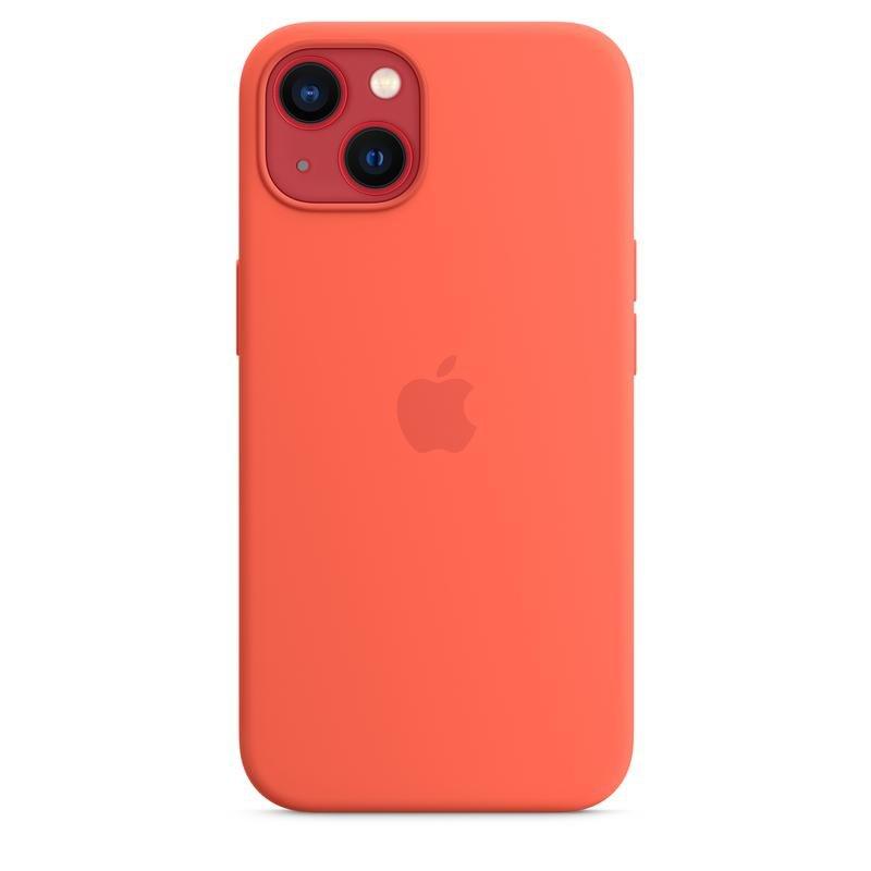 Apple Silicone Case with MagSafe for iPhone 13 - Nectarine, , large image number 3