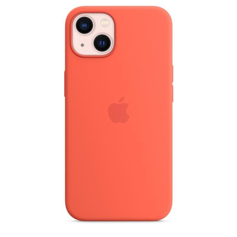 Apple Silicone Case with MagSafe for iPhone 13 - Nectarine, , large image number 4