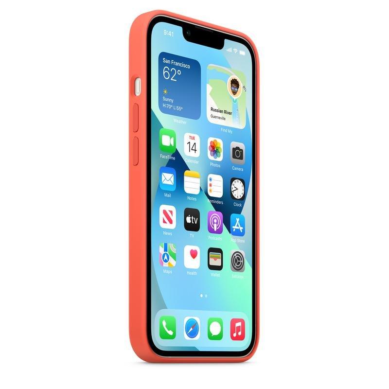 Apple Silicone Case with MagSafe for iPhone 13 - Nectarine, , large image number 5