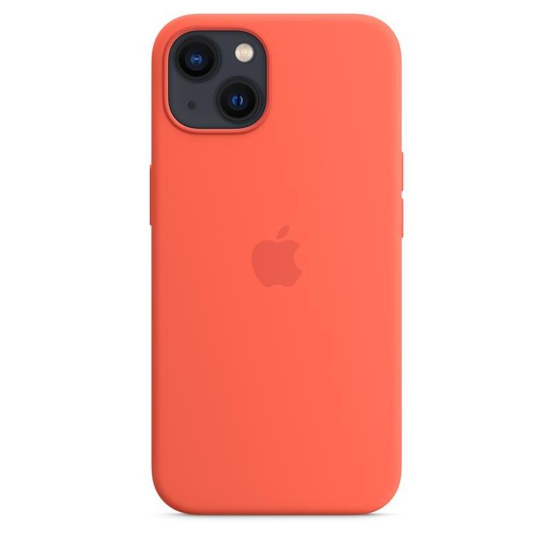 Apple Silicone Case with MagSafe for iPhone 13 - Nectarine, , large image number 6