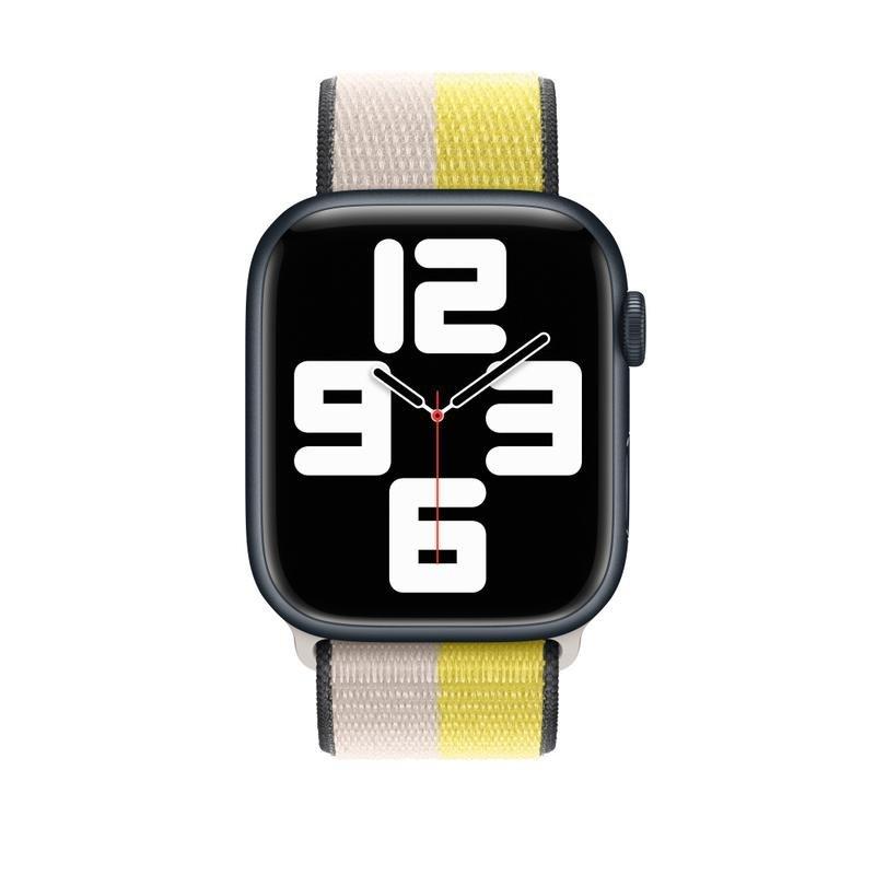 Apple 45mm Oat Milk/Lemon Zest Sport Loop, , large image number 1