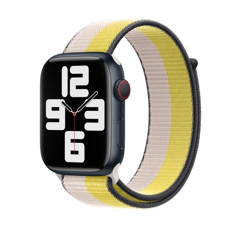 Apple 45mm Oat Milk/Lemon Zest Sport Loop, , large image number 2