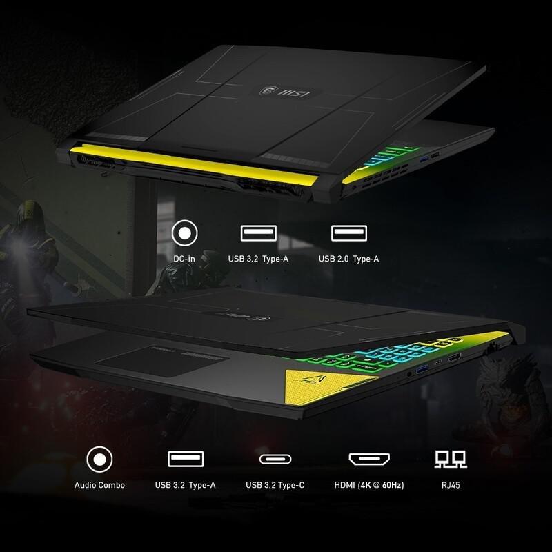 MSI Crosshair 15 A12UGSZ Gaming Laptop intel core i7-12700H/16GB/1TB SSD/NVIDIA GeForce RTX 3070Ti 8GB/15.6-inch QHD/165Hz/Windows 11 Home - Black ..., , large image number 5