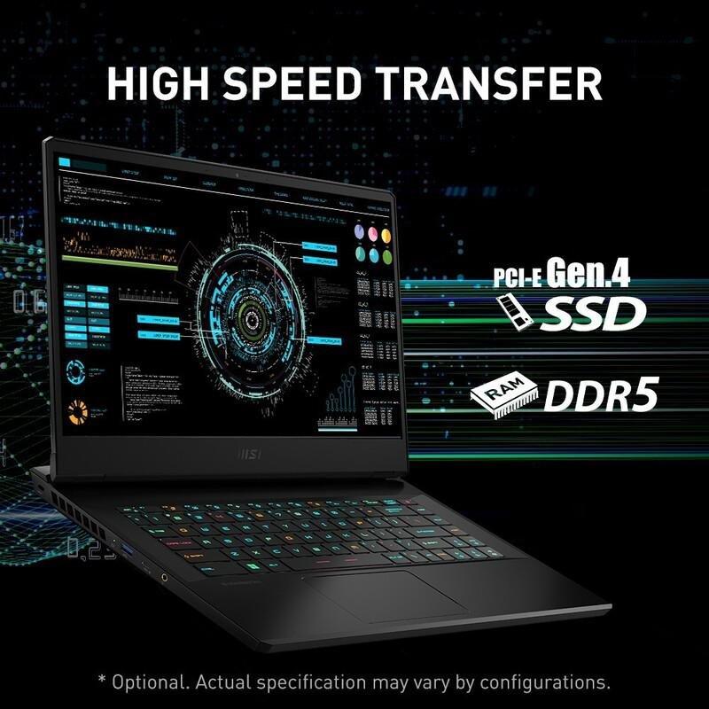 MSI Vector GP76 12UH Gaming Laptop intel core i7-12700H/32GB/1TB SSD/NVIDIA GeForce RTX 3080 8GB/17.3-inch FHD/360Hz/Windows 11 Home - Black (Arabi..., , large image number 5