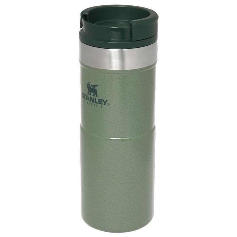 Stanley Classic Trigger Action Neverleak Travel Mug Hammertone Green 355ml, , large image number 0